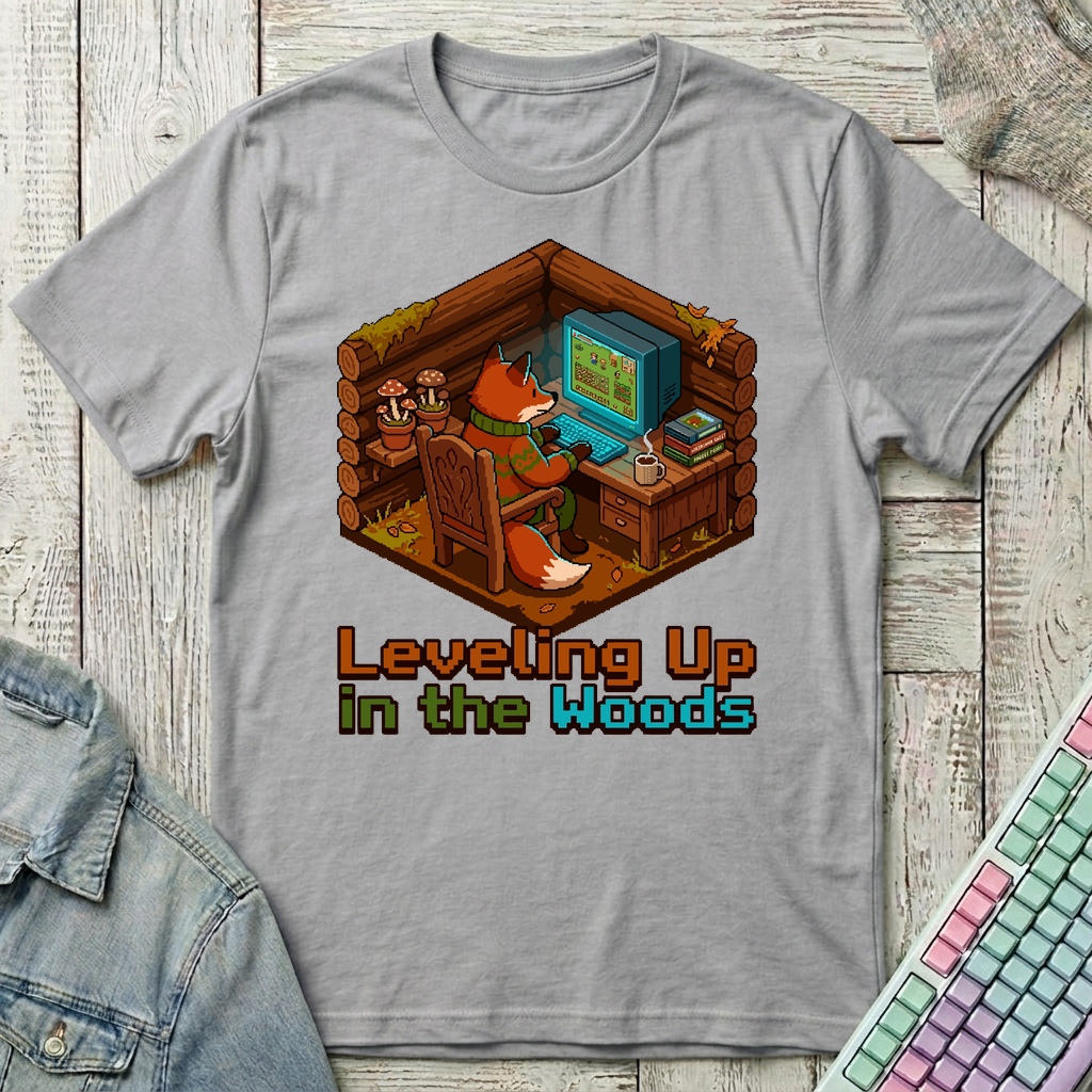 Leveling Up Off-Grid T-Shirt - Leveling Up Off-Grid_sport_grey