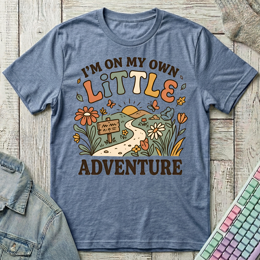 Little Adventure T-Shirt - Little Adventure_heather_indigo