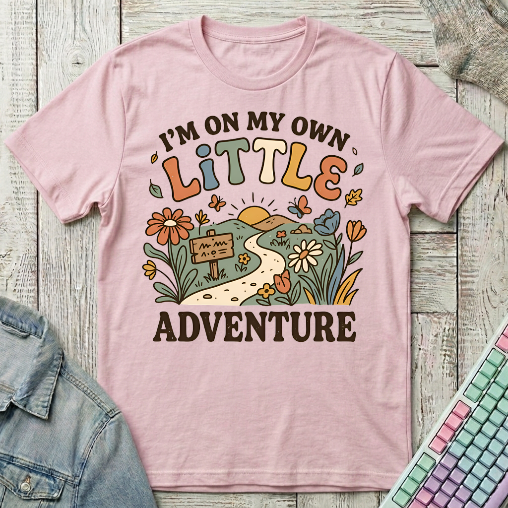 Little Adventure T-Shirt - Little Adventure_light_pink