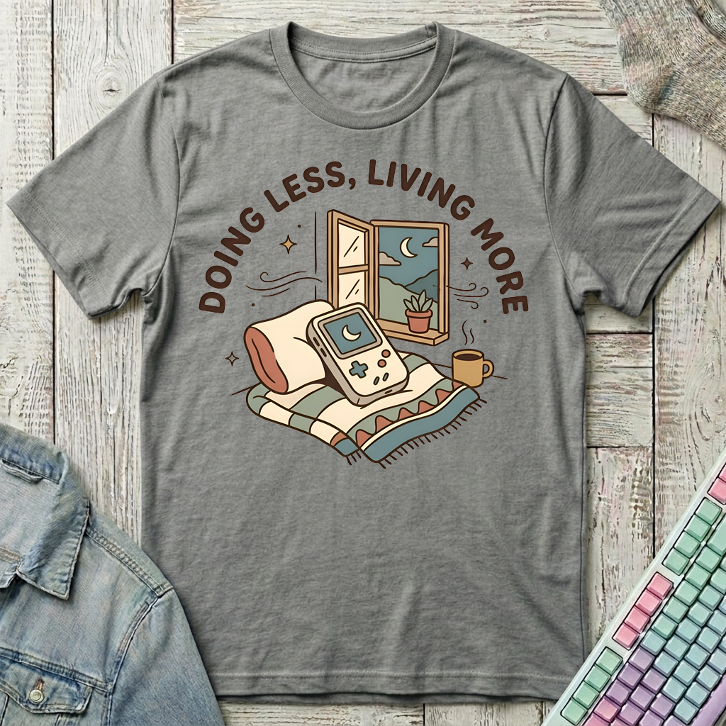 Living More T-Shirt - Living More_graphite_heather