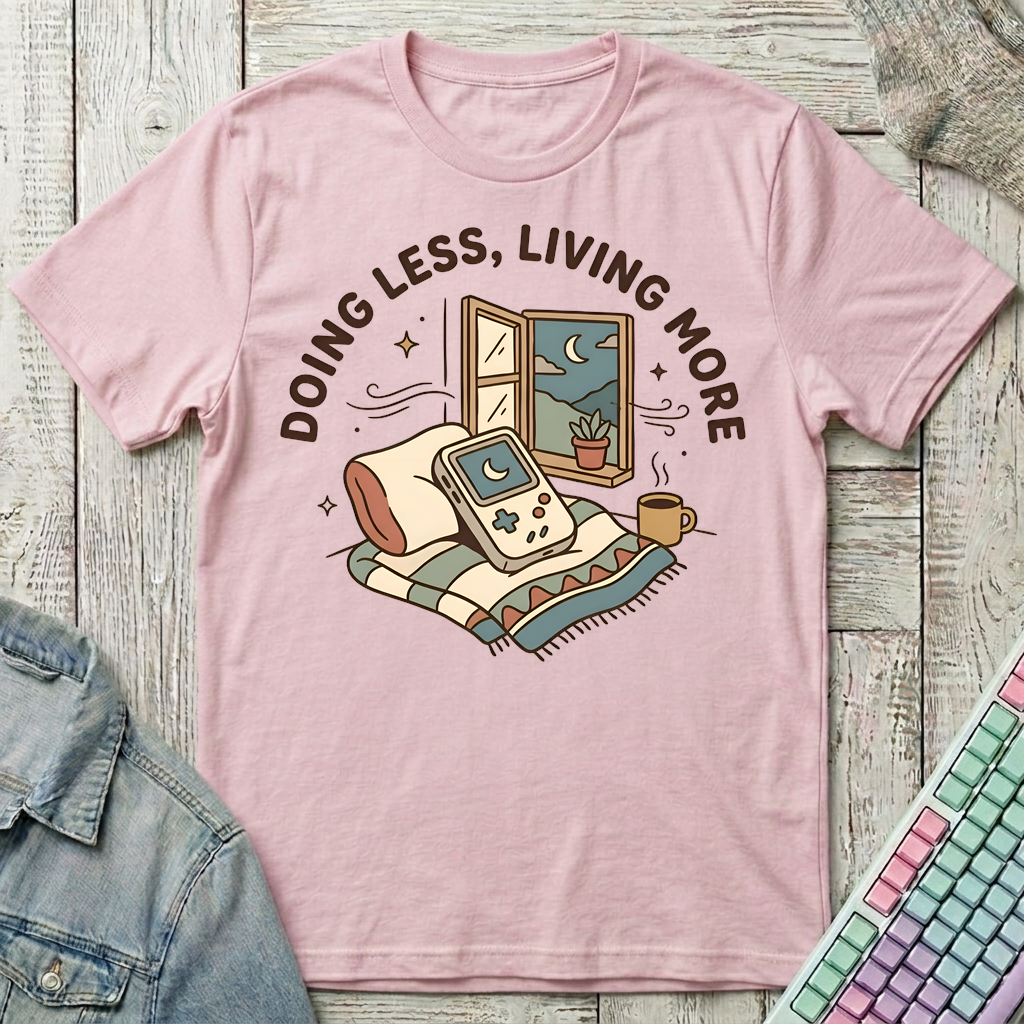 Living More T-Shirt - Living More_light_pink