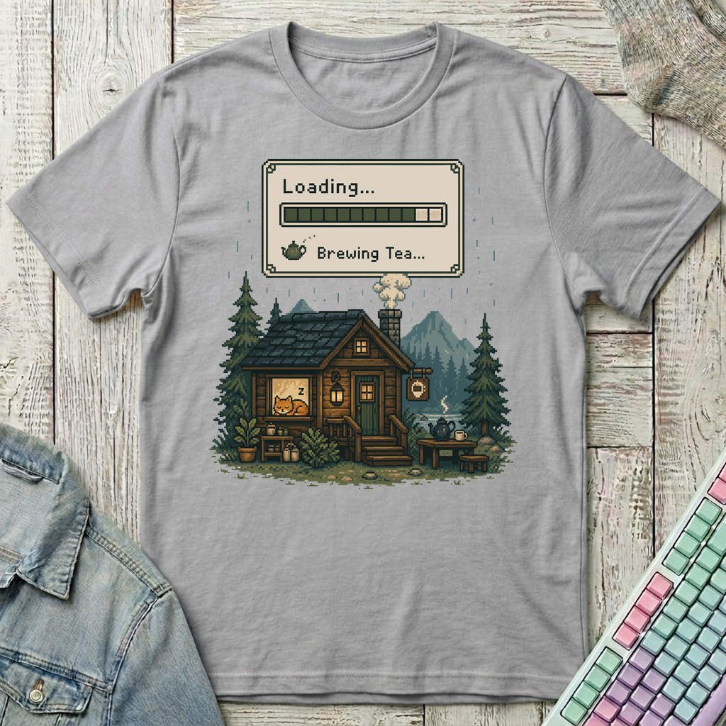 Loading – Brewing Tea T-Shirt - Loading – Brewing Tea_sport_grey
