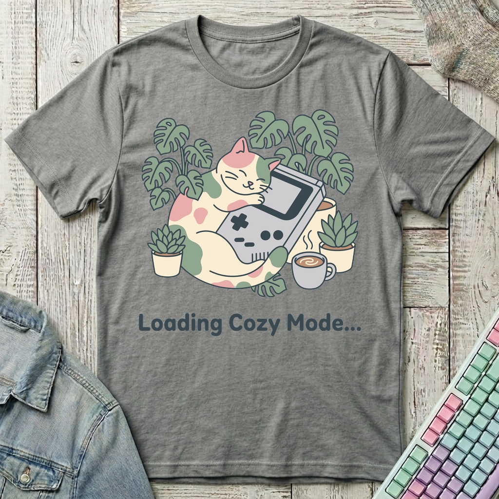Loading Cozy Mode T-Shirt - Loading Cozy Mode_graphite_heather