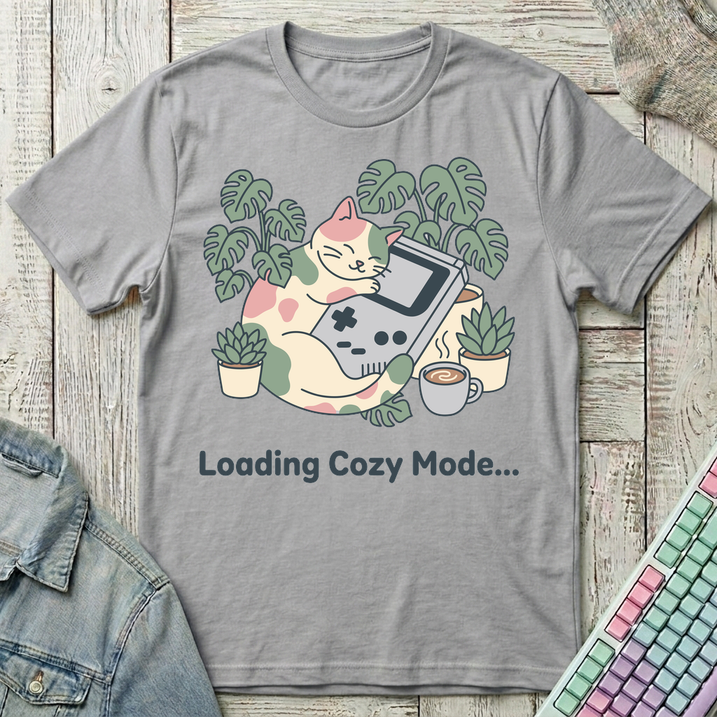 Loading Cozy Mode T-Shirt - Loading Cozy Mode_sport_grey