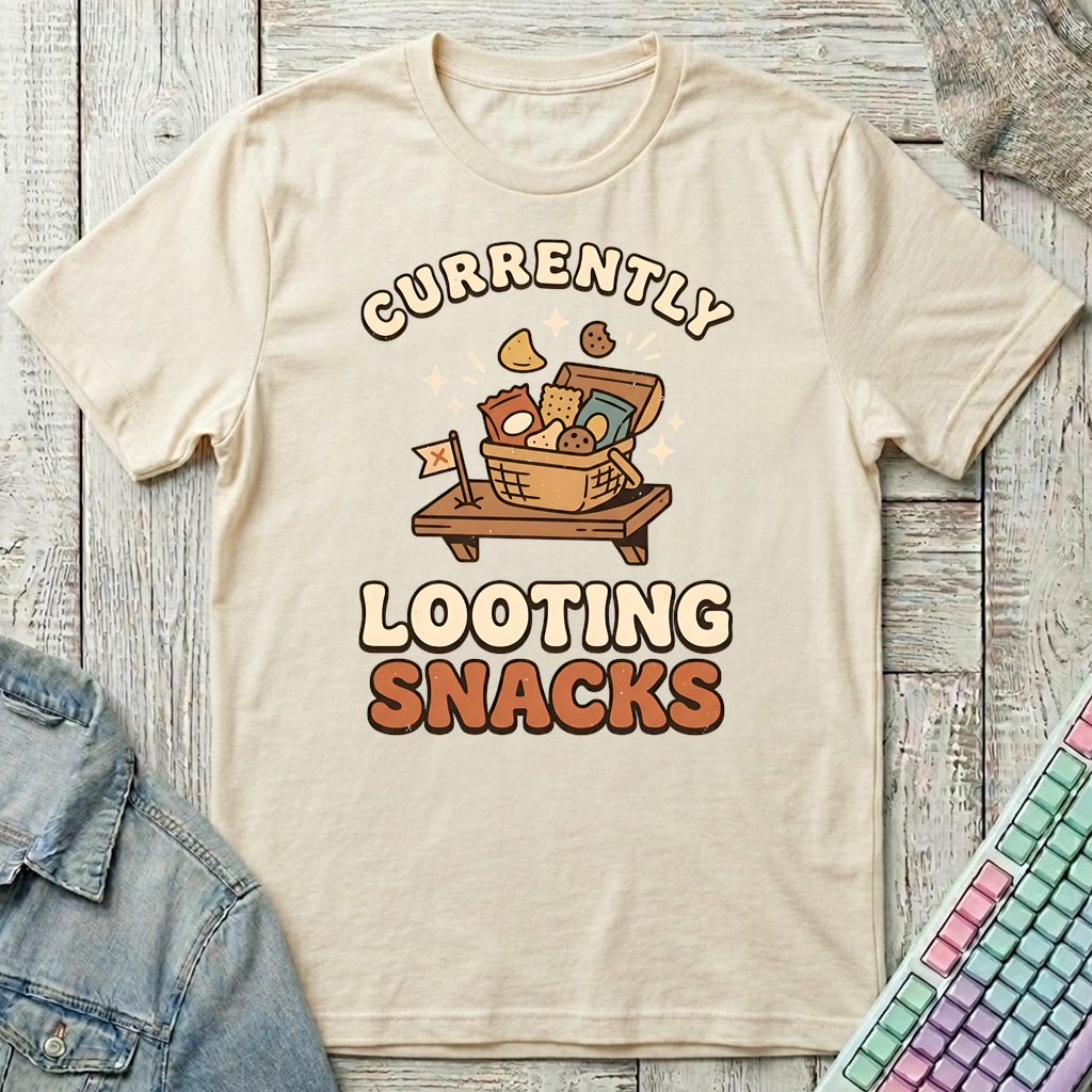 Looting Snacks T-Shirt - Looting Snacks_natural