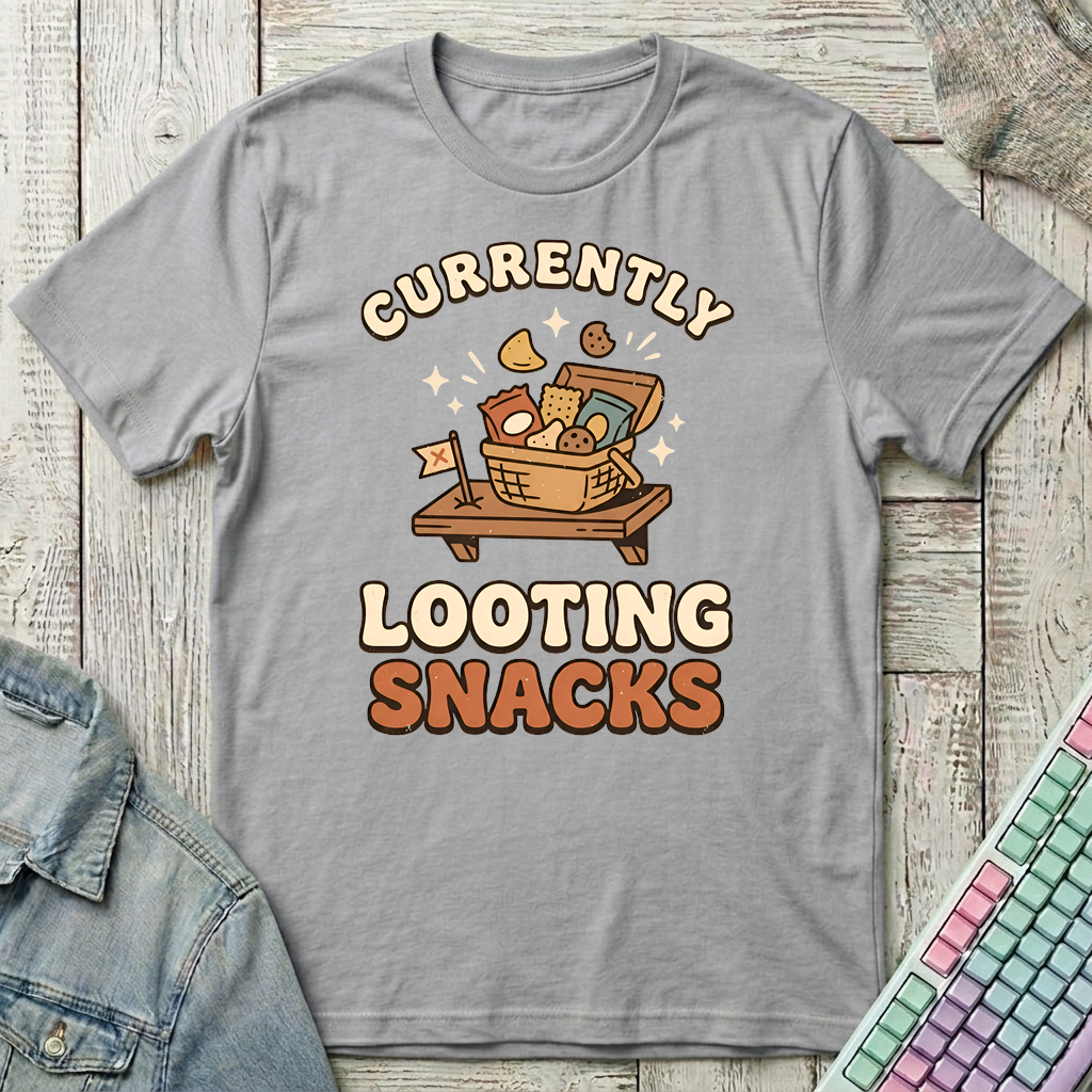 Looting Snacks T-Shirt - Looting Snacks_sport_grey