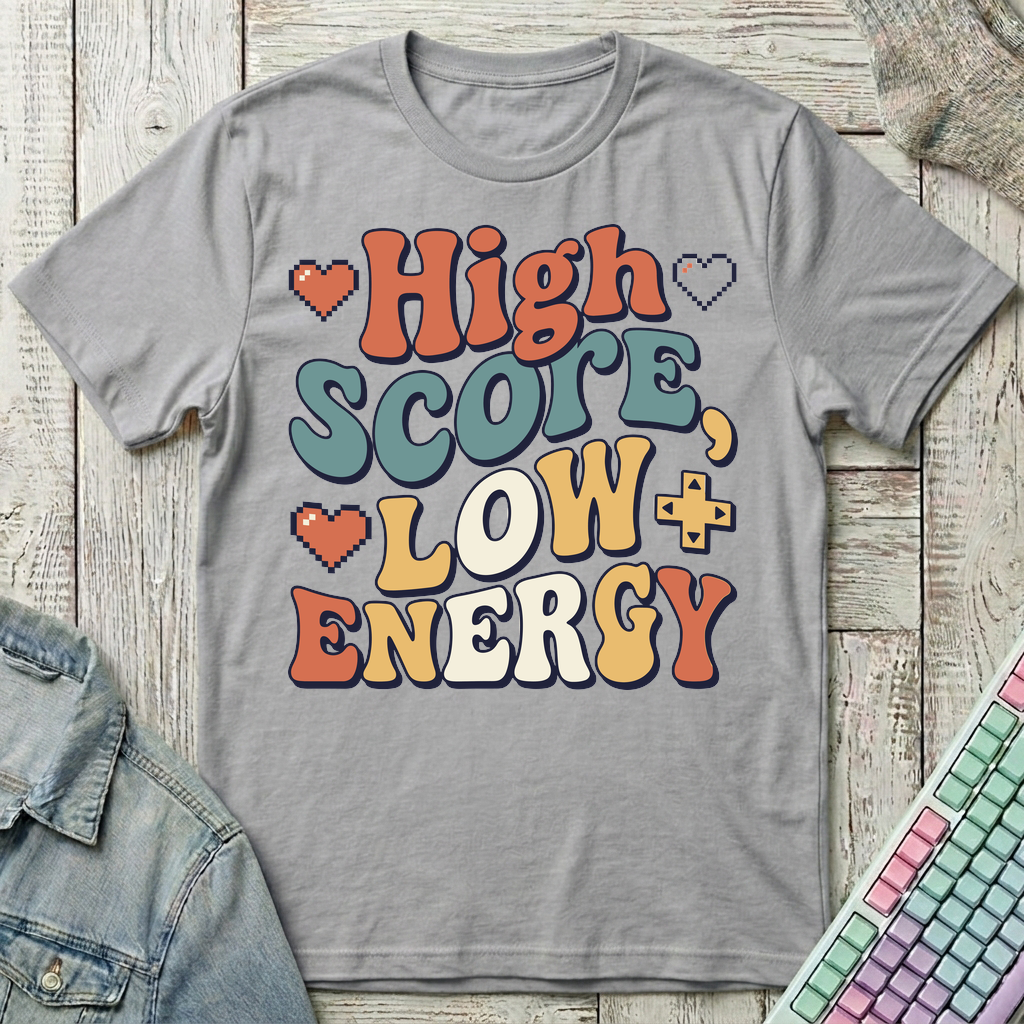 Low Energy Gamer T-Shirt - Low Energy Gamer_sport_grey