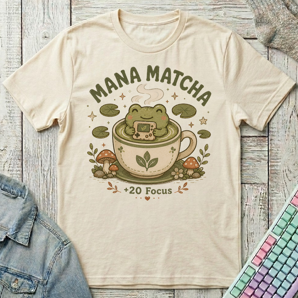 Mana Matcha – +20 Focus T-Shirt - Mana Matcha – +20 Focus_natural