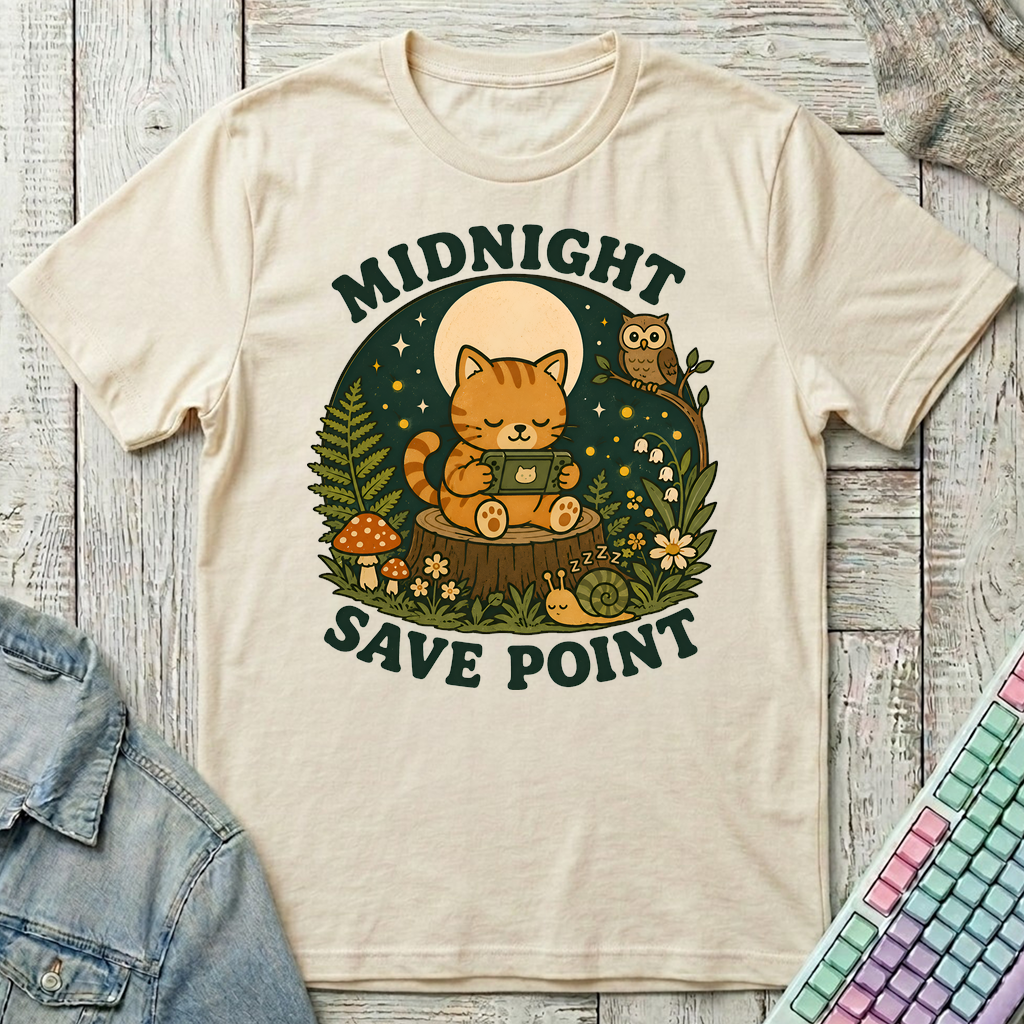 Midnight Save Point T-Shirt - Midnight Save Point_natural