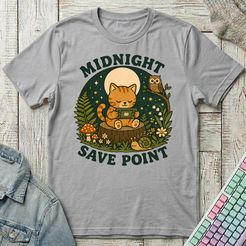 Midnight Save Point T-Shirt - Midnight Save Point_sport_grey