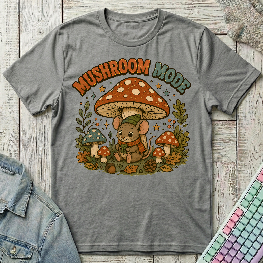 Mushroom Hideaway T-Shirt - Mushroom Hideaway_graphite_heather