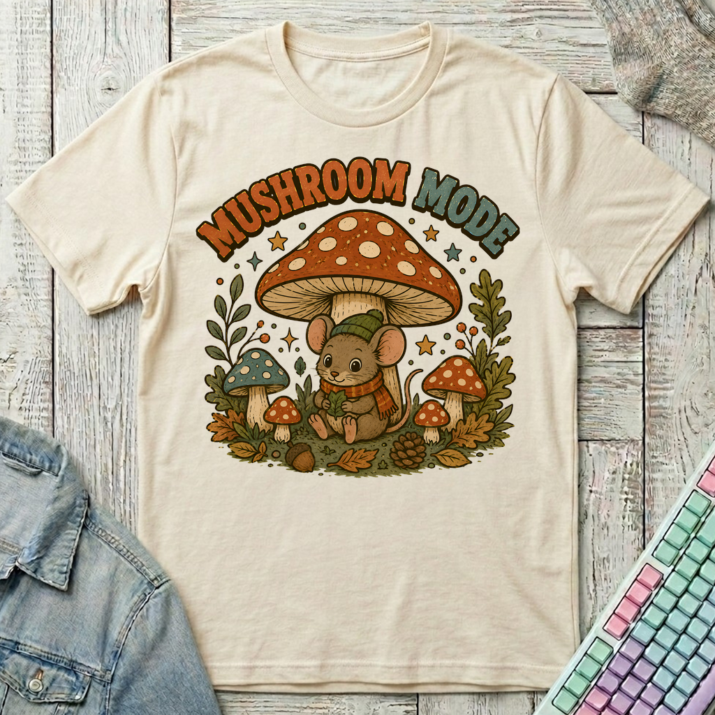 Mushroom Hideaway T-Shirt - Mushroom Hideaway_natural