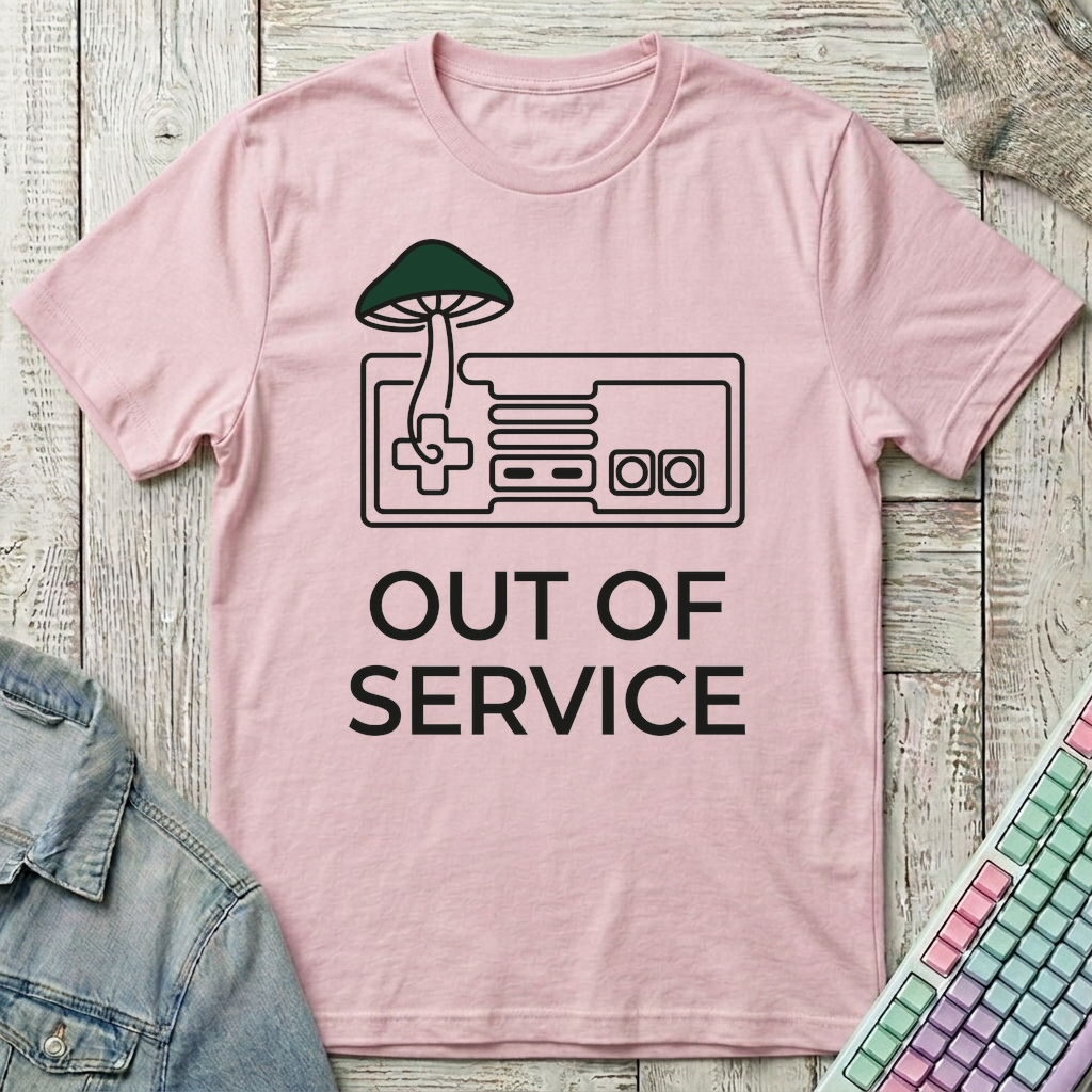Mushroom Mode T-Shirt - Mushroom Mode_light_pink