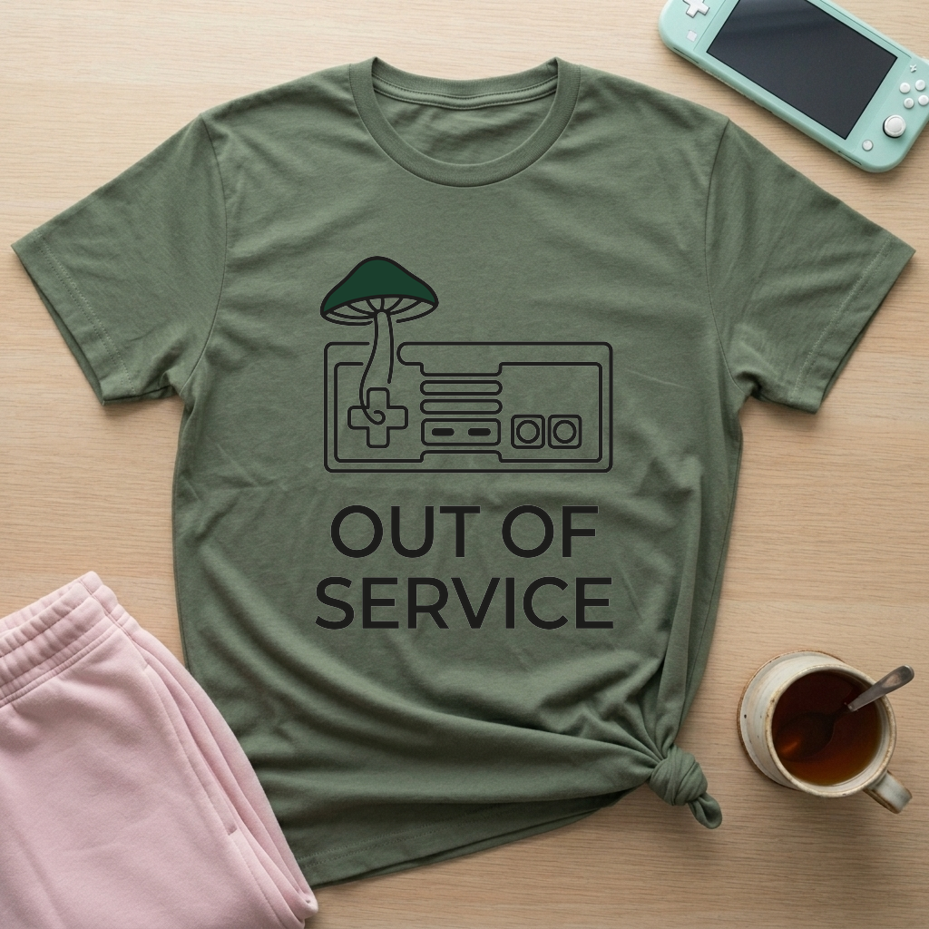 Mushroom Mode T-Shirt - Mushroom Mode_military_green