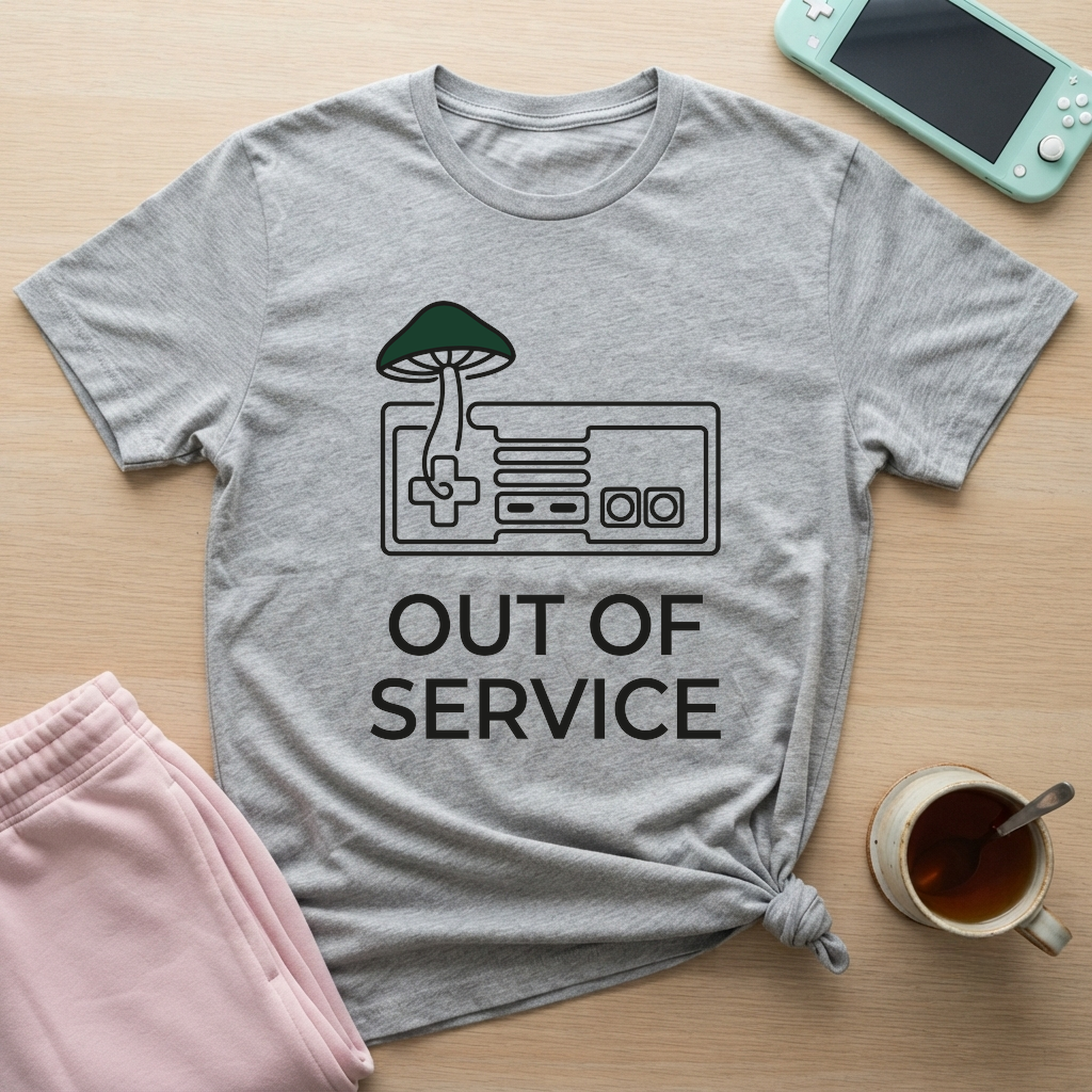 Mushroom Mode T-Shirt - Mushroom Mode_sport_grey