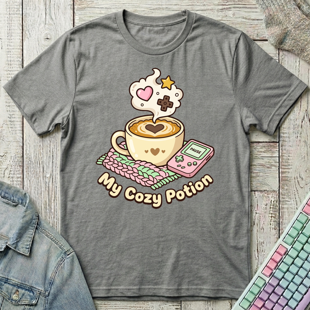 My Cozy Potion T-Shirt - My Cozy Potion_graphite_heather