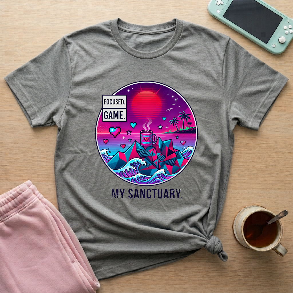 My Gaming Sanctuary T-Shirt - My Gaming Sanctuary_graphite_heather