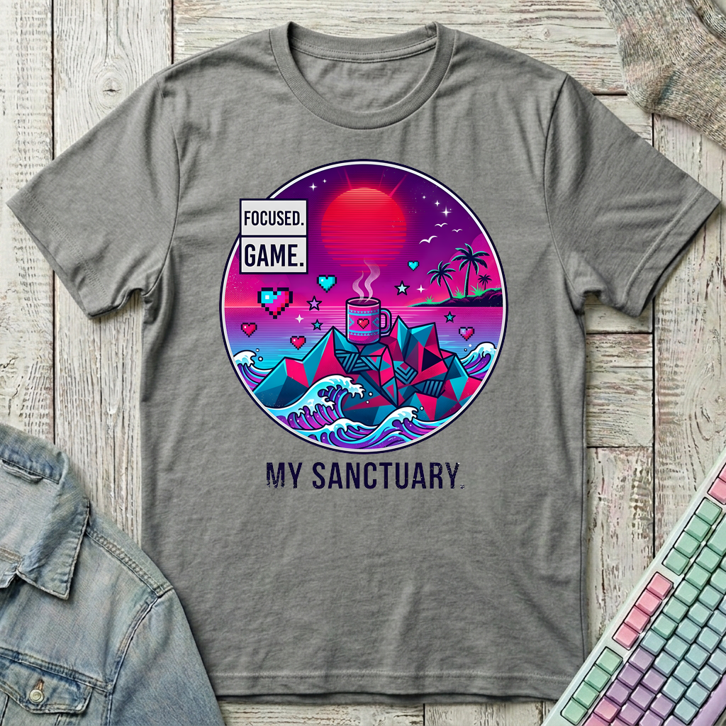 My Gaming Sanctuary T-Shirt - My Gaming Sanctuary_graphite_heather