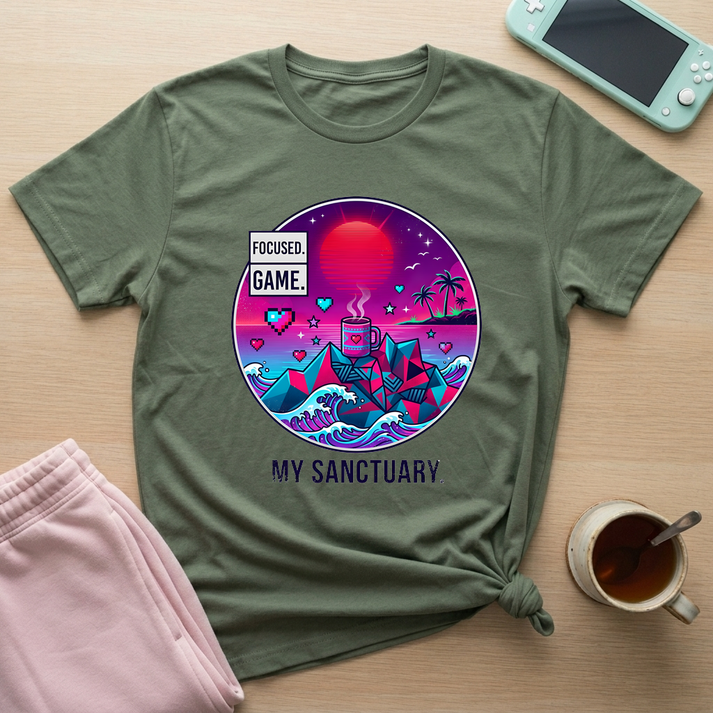 My Gaming Sanctuary T-Shirt - My Gaming Sanctuary_military_green