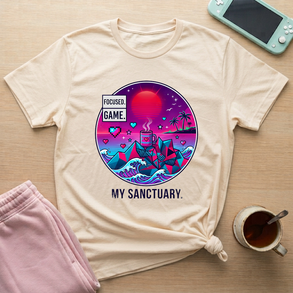 My Gaming Sanctuary T-Shirt - My Gaming Sanctuary_natural