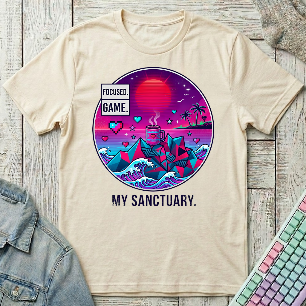 My Gaming Sanctuary T-Shirt - My Gaming Sanctuary_natural