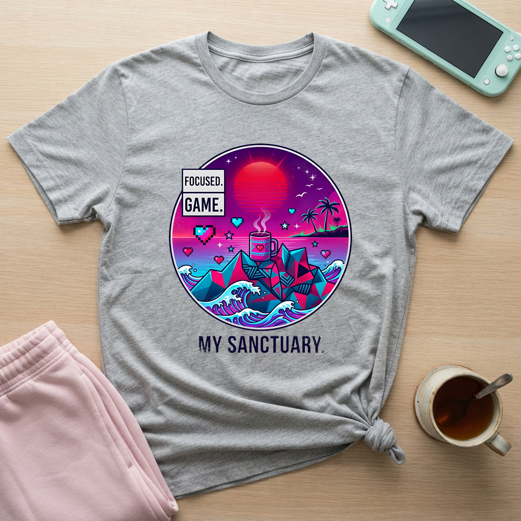 My Gaming Sanctuary T-Shirt - My Gaming Sanctuary_sport_grey