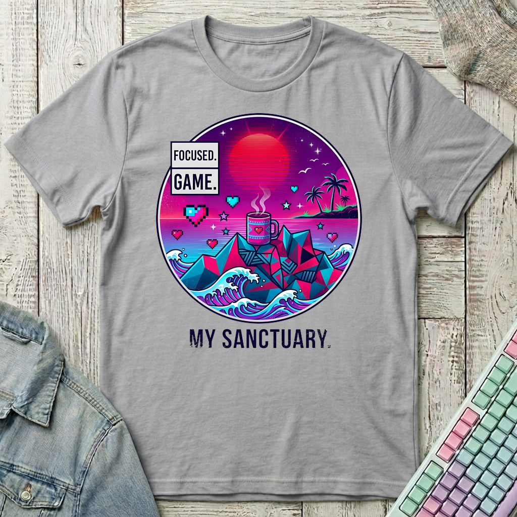 My Gaming Sanctuary T-Shirt - My Gaming Sanctuary_sport_grey