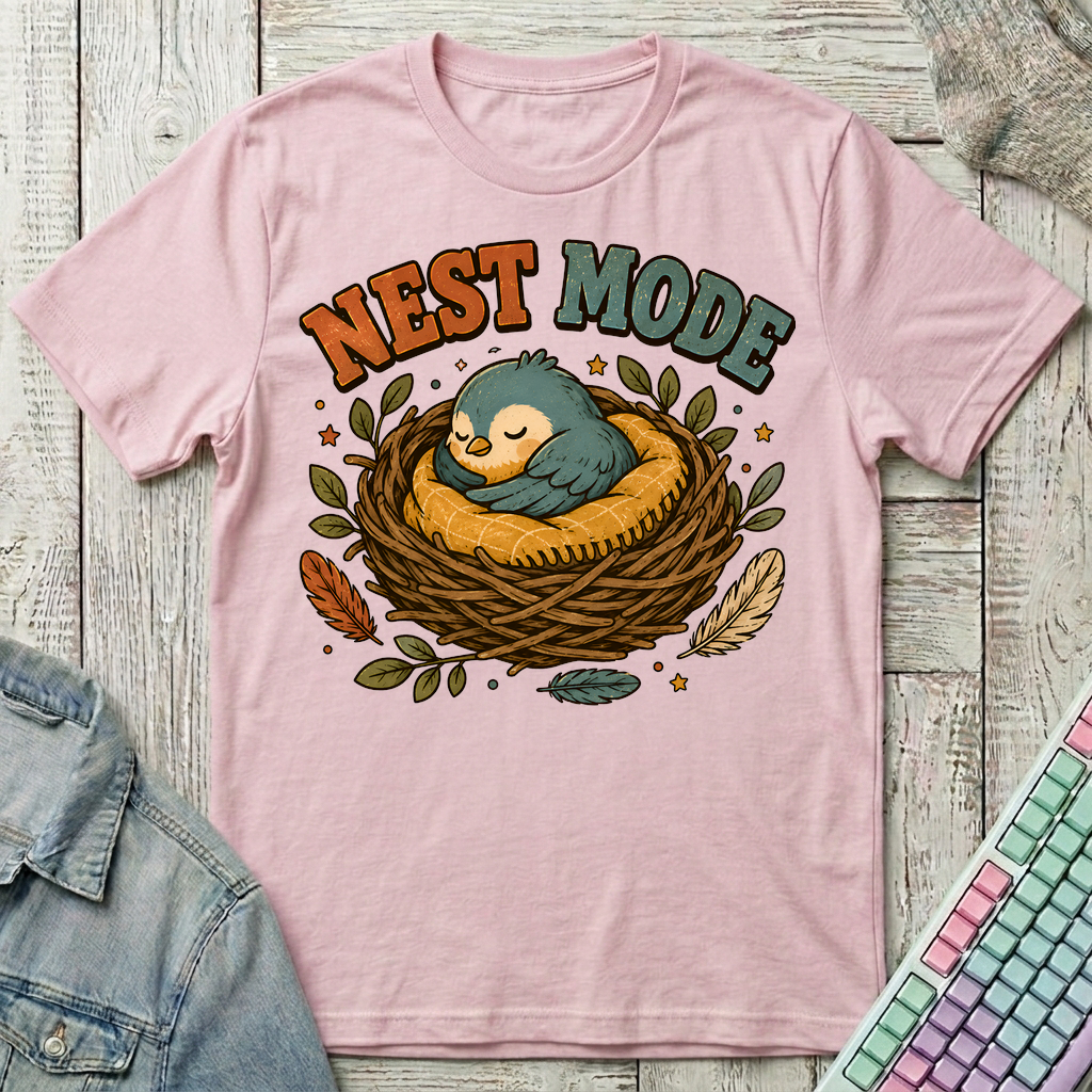 Nest Mode T-Shirt - Nest Mode_light_pink