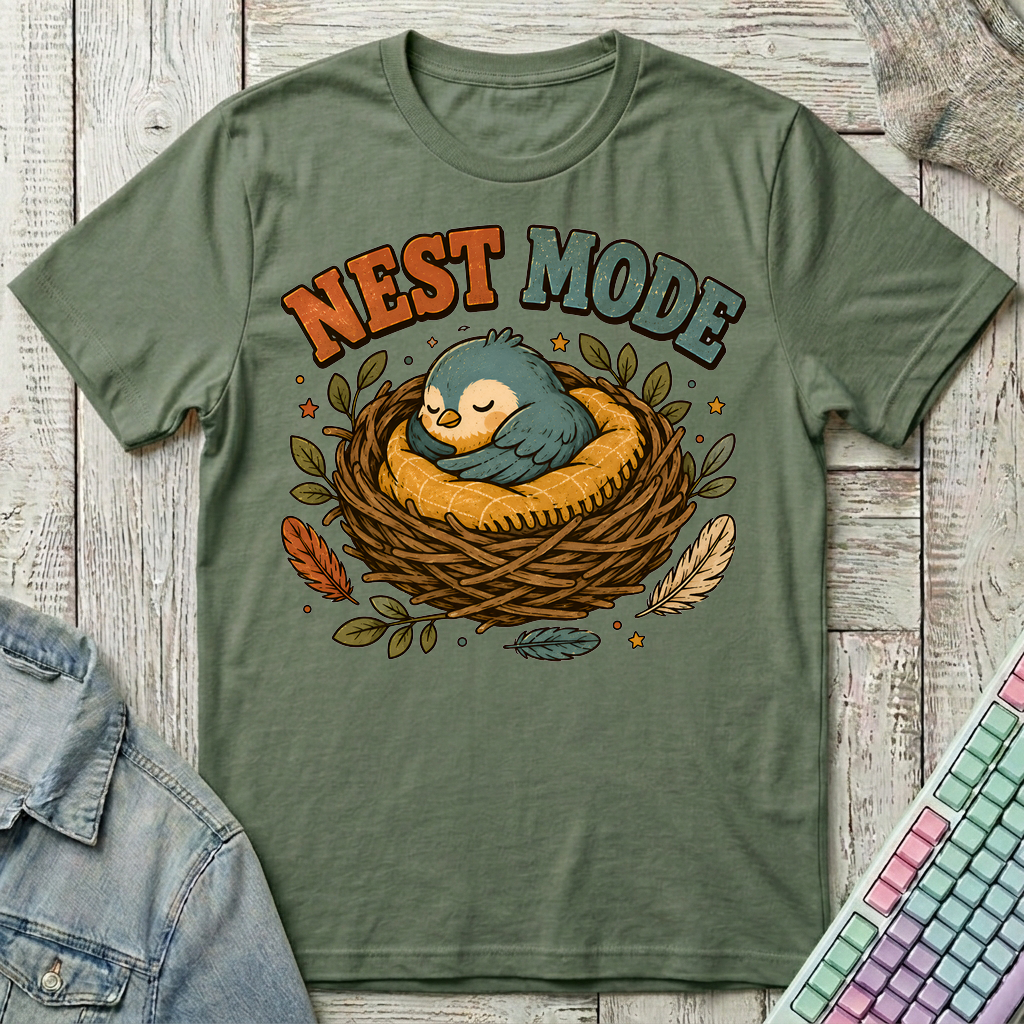 Nest Mode T-Shirt - Nest Mode_military_green