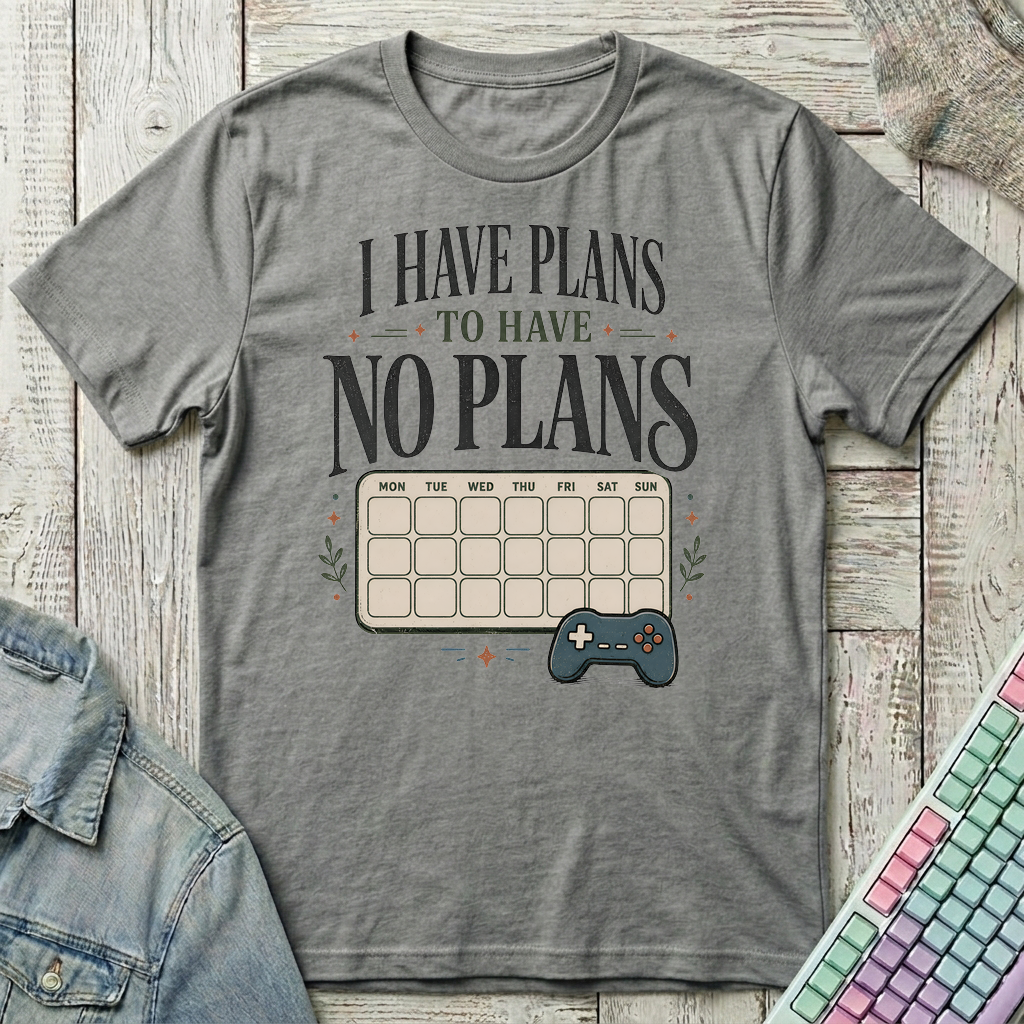 No Plans T-Shirt - No Plans_graphite_heather