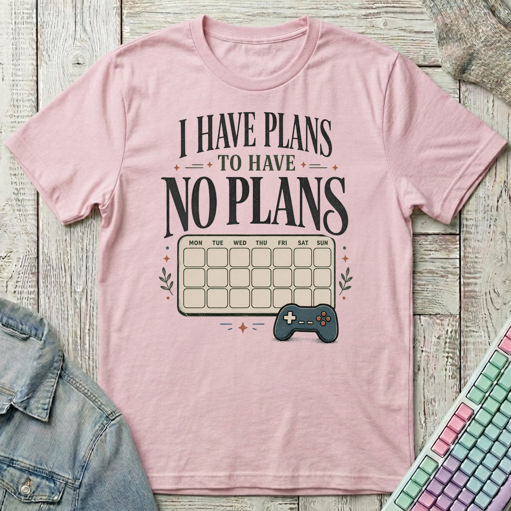 No Plans T-Shirt - No Plans_light_pink