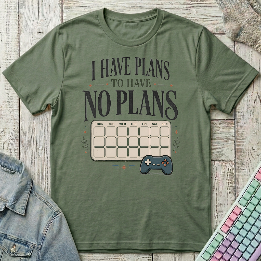 No Plans T-Shirt - No Plans_military_green