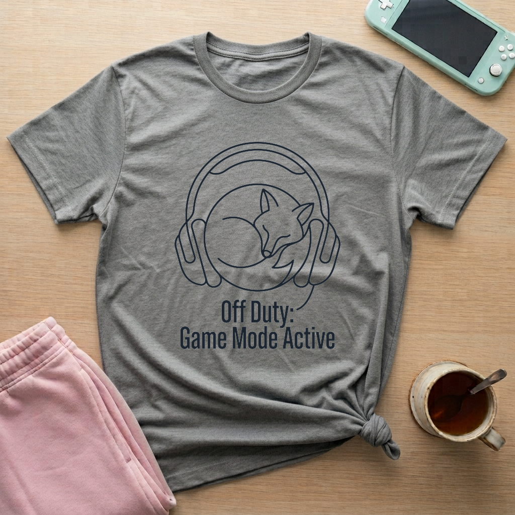 Off Duty Gamer T-Shirt - Off Duty Gamer_graphite_heather