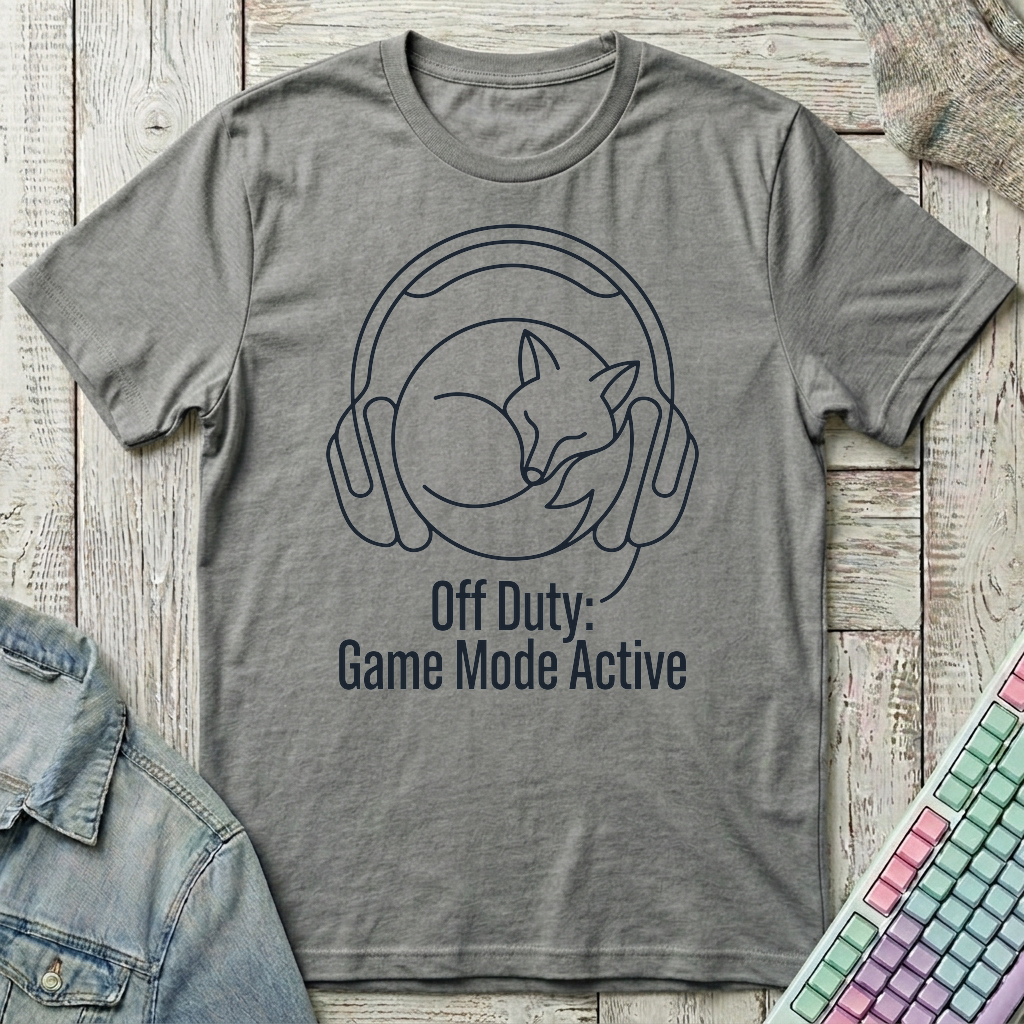 Off Duty Gamer T-Shirt - Off Duty Gamer_graphite_heather