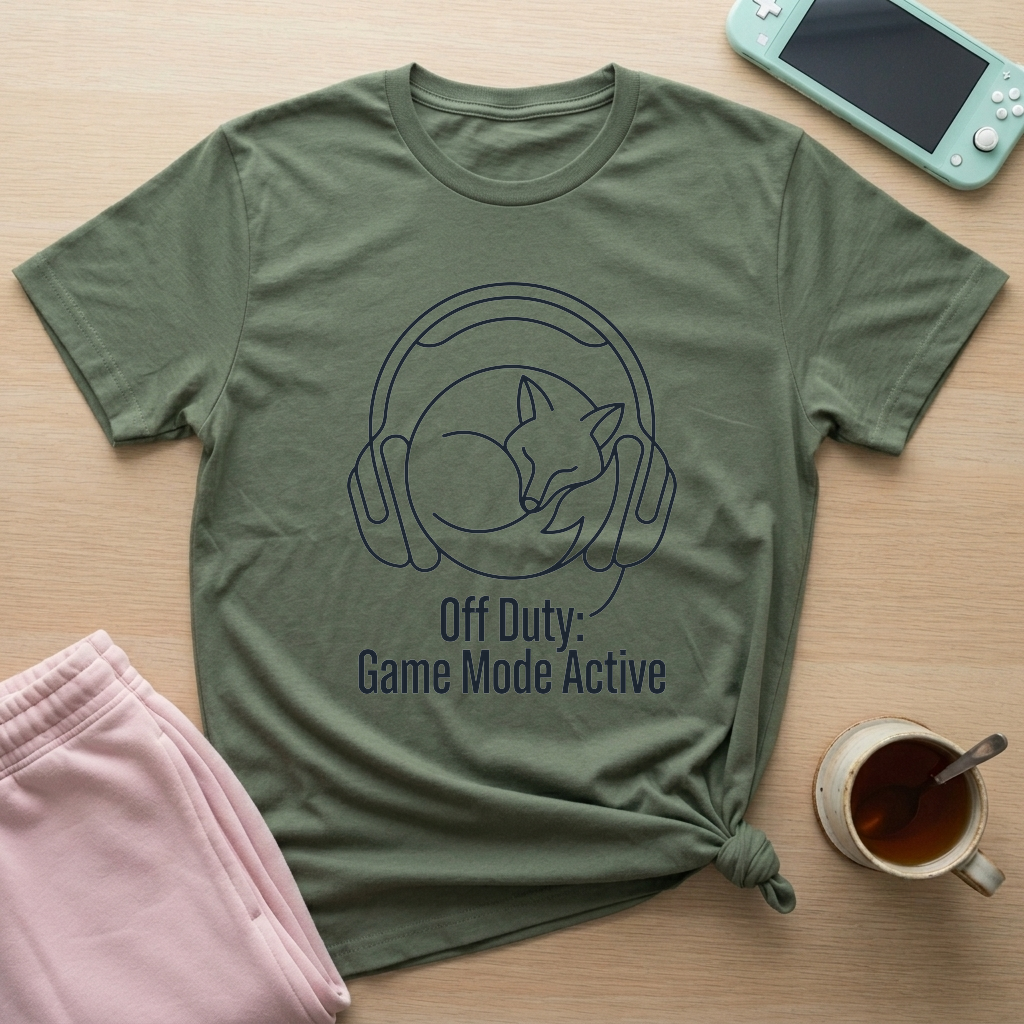 Off Duty Gamer T-Shirt - Off Duty Gamer_military_green