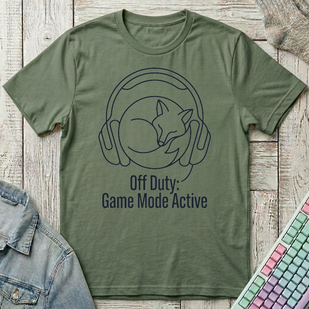 Off Duty Gamer T-Shirt - Off Duty Gamer_military_green