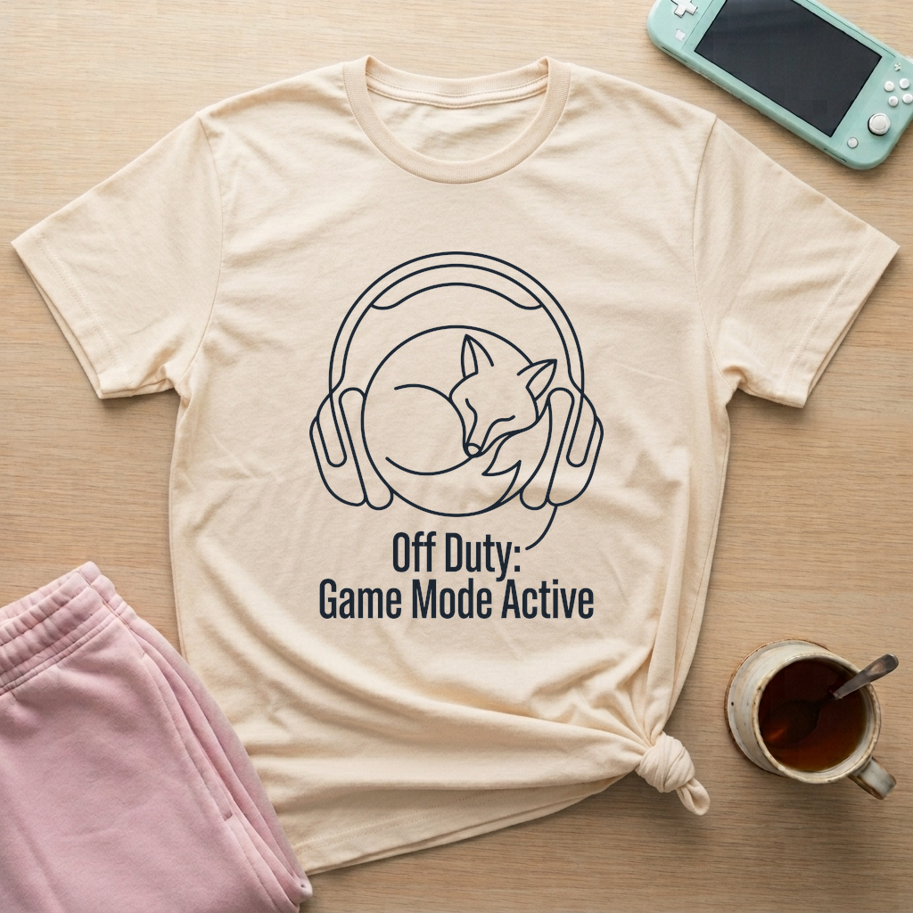 Off Duty Gamer T-Shirt - Off Duty Gamer_natural