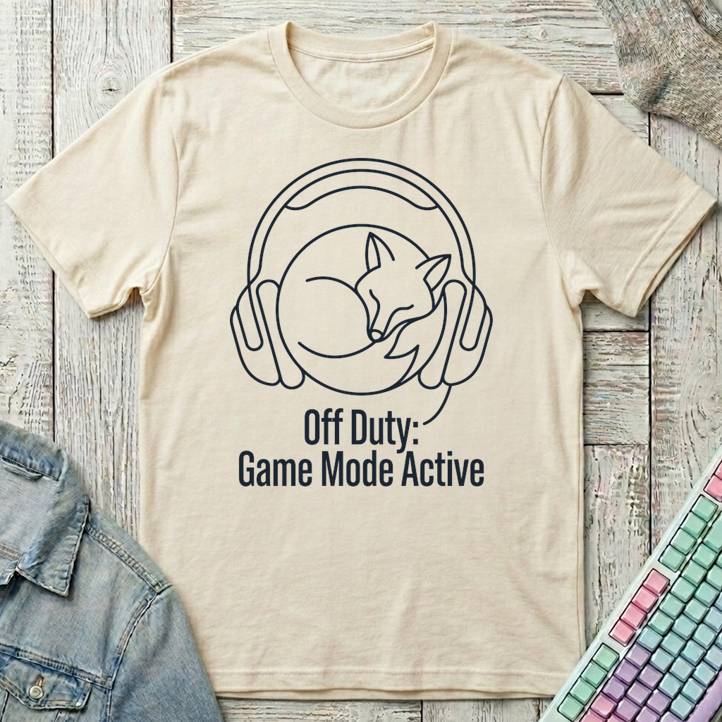 Off Duty Gamer T-Shirt - Off Duty Gamer_natural