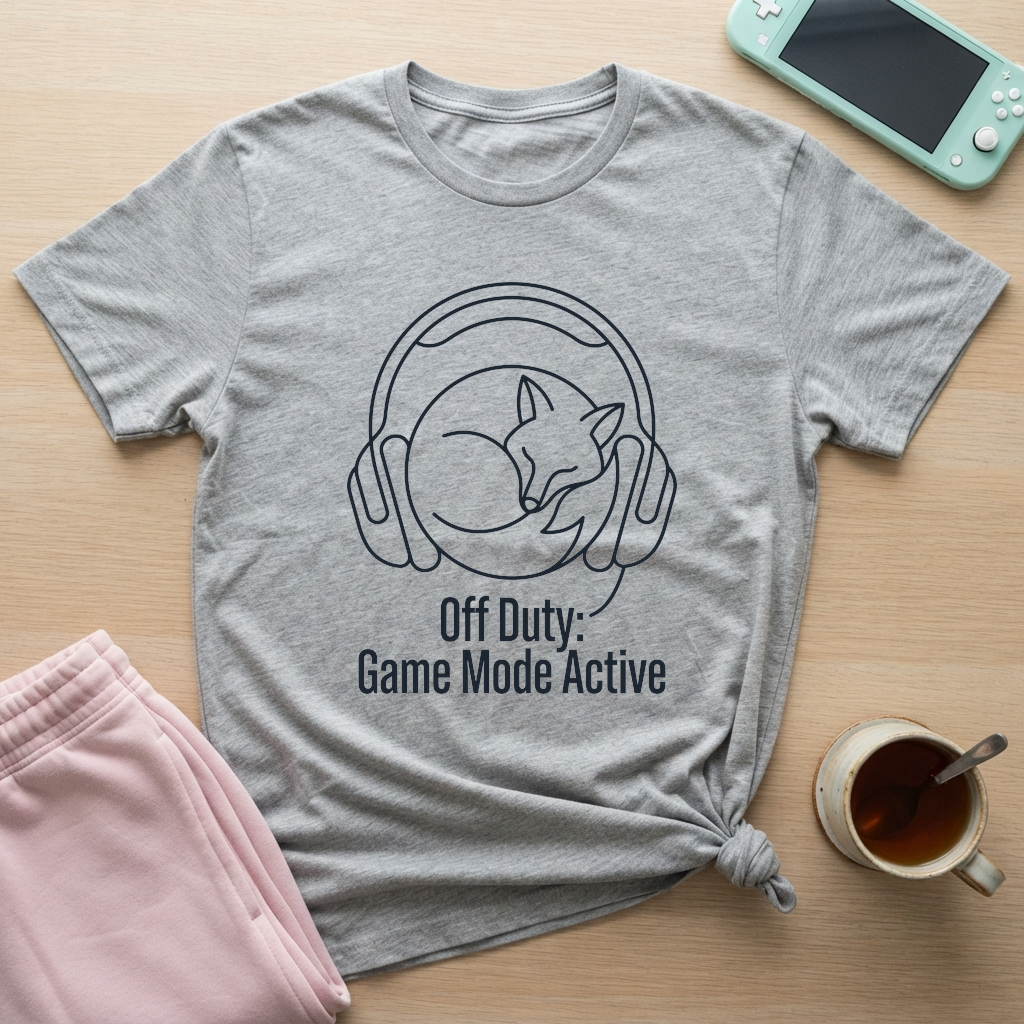 Off Duty Gamer T-Shirt - Off Duty Gamer_sport_grey