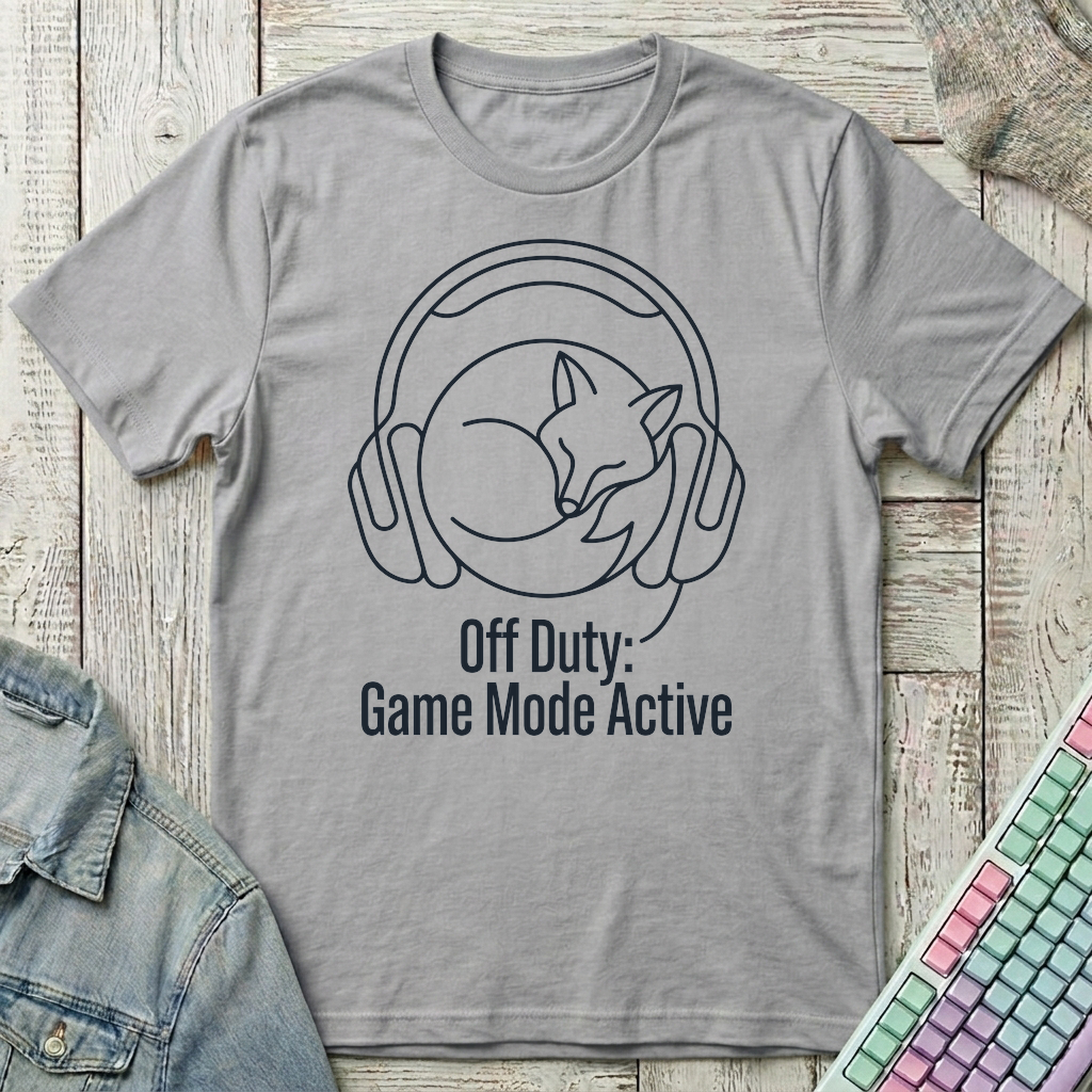 Off Duty Gamer T-Shirt - Off Duty Gamer_sport_grey