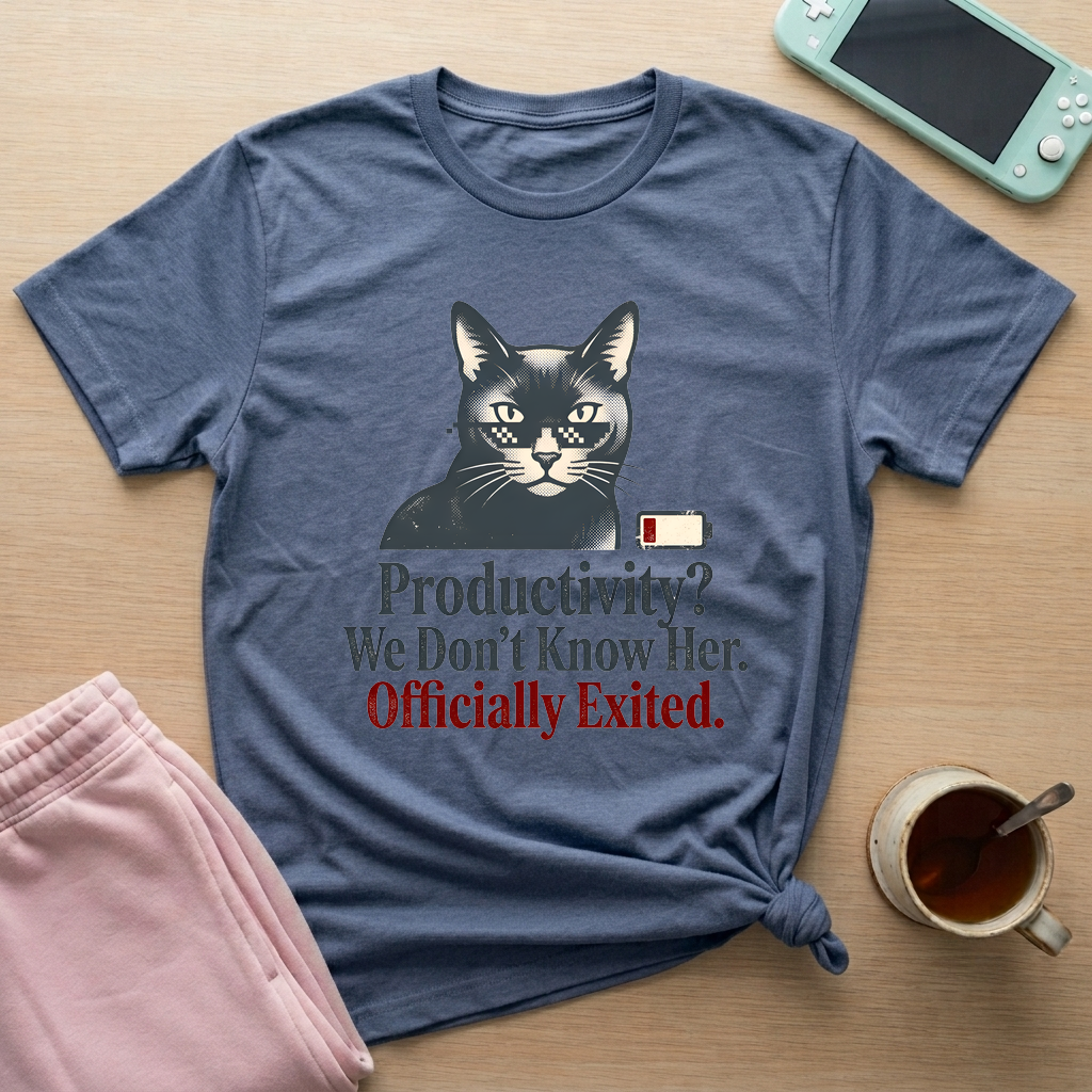 Officially Exited T-Shirt - Officially Exited_heather_indigo