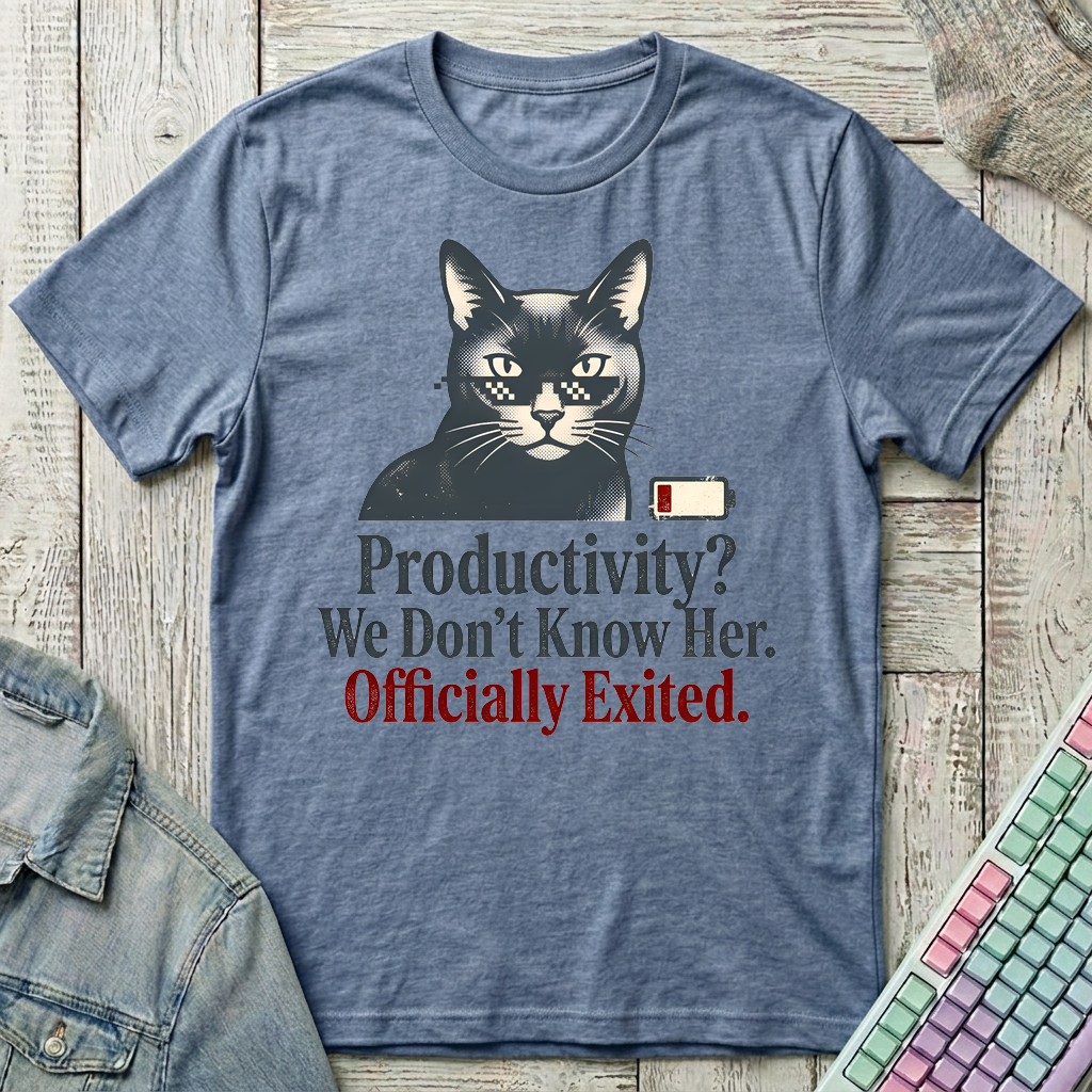 Officially Exited T-Shirt - Officially Exited_heather_indigo