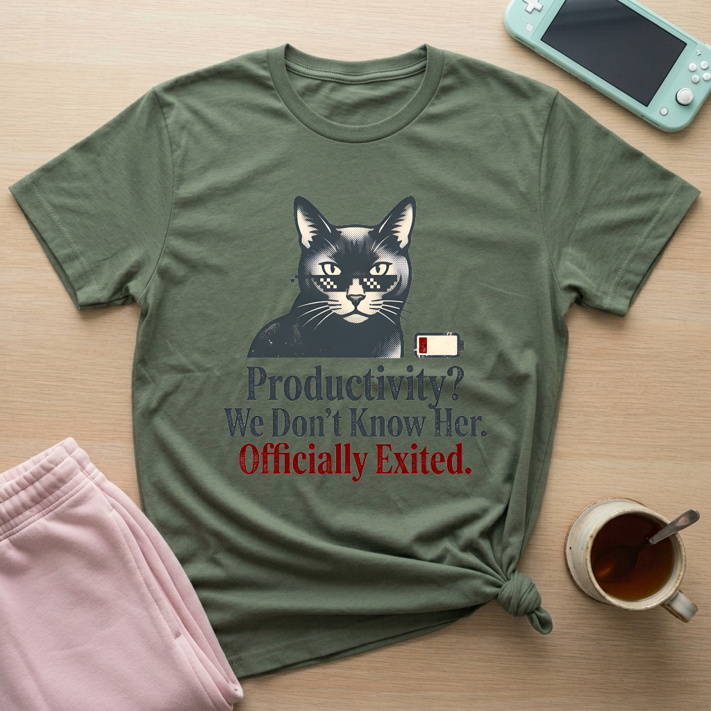 Officially Exited T-Shirt - Officially Exited_military_green