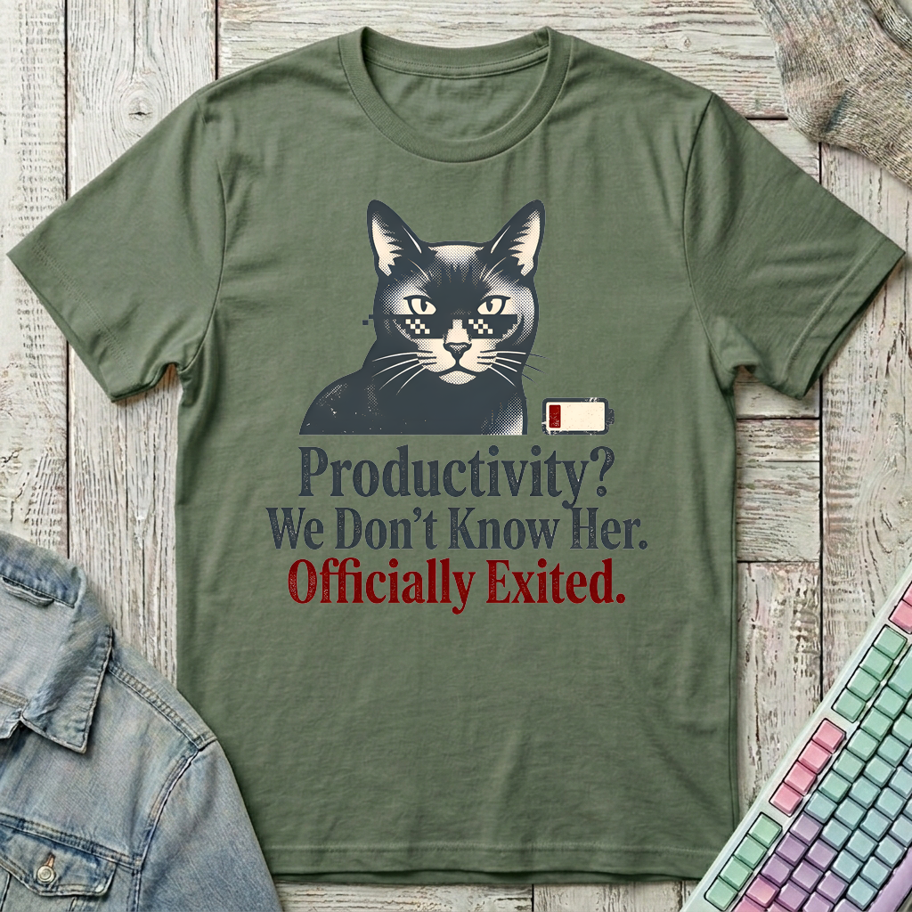 Officially Exited T-Shirt - Officially Exited_military_green