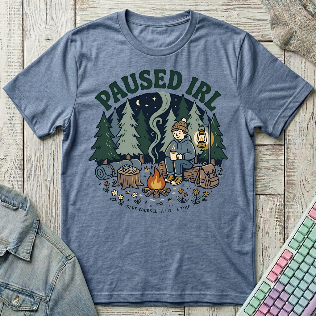 Offline Adventure T-Shirt - Offline Adventure_heather_indigo