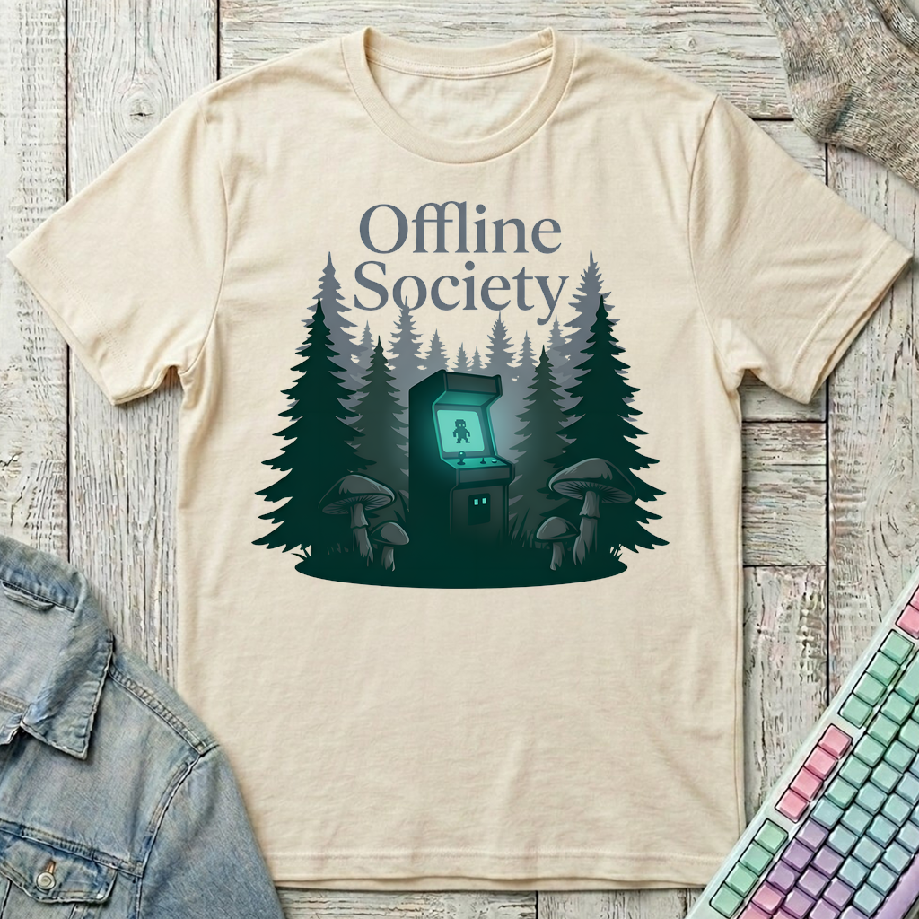 Offline Arcade Club T-Shirt - Offline Arcade Club_natural