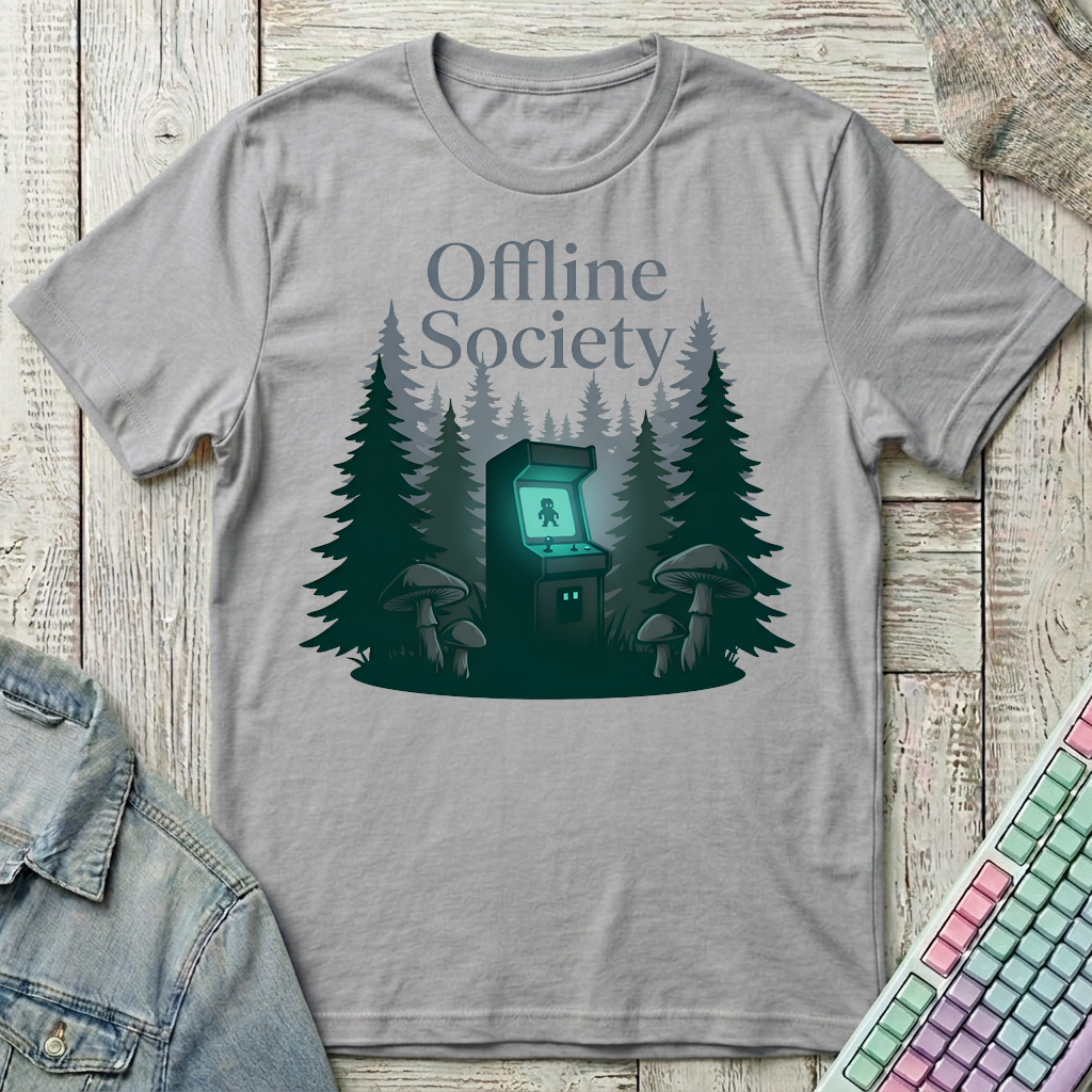 Offline Arcade Club T-Shirt - Offline Arcade Club_sport_grey