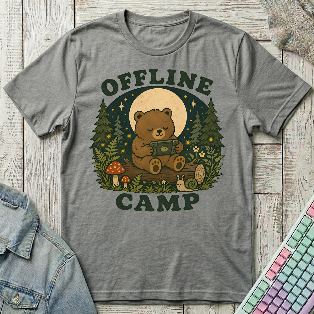 Offline Camp T-Shirt - Offline Camp_graphite_heather