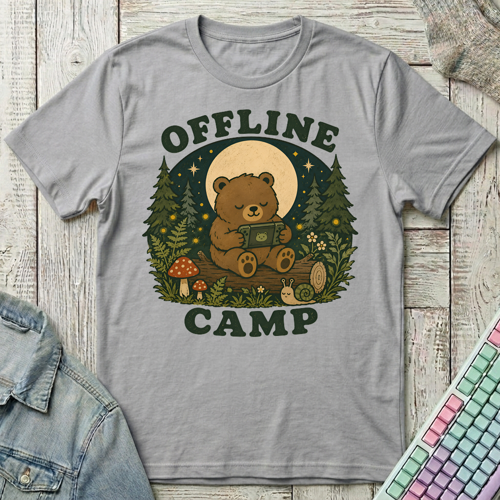 Offline Camp T-Shirt - Offline Camp_sport_grey