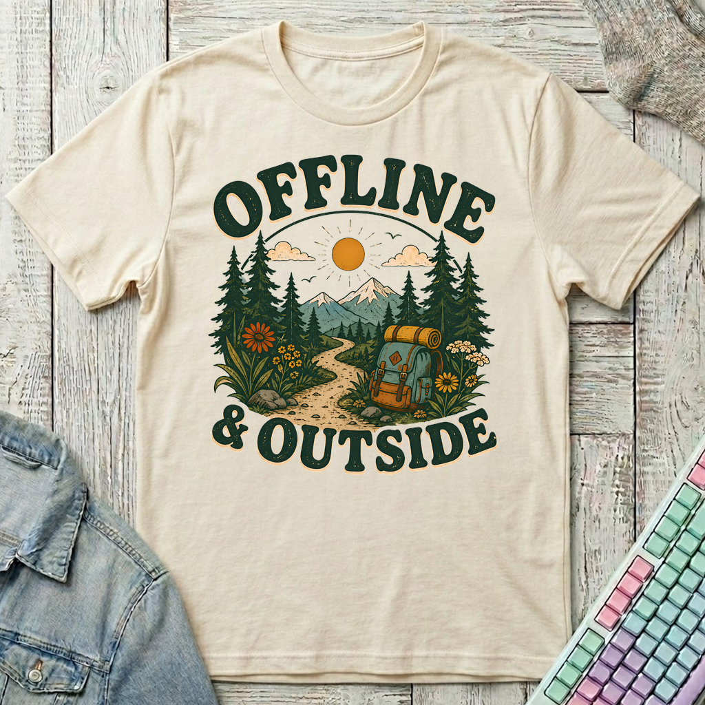 Offline & Outside T-Shirt - Offline & Outside_natural